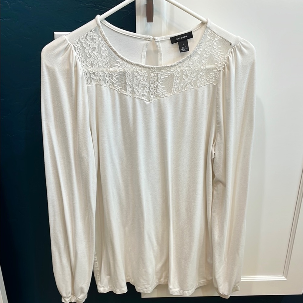 Halogen long sleeve top